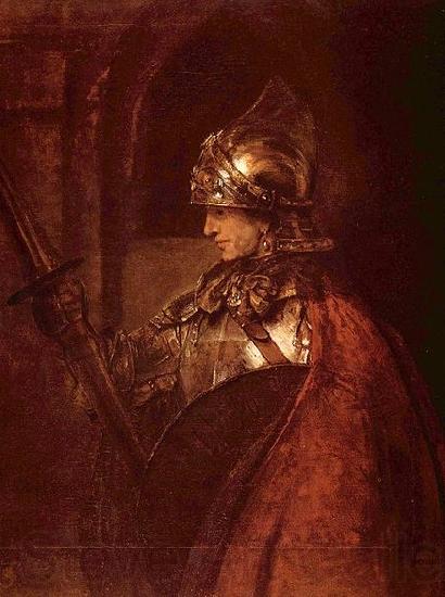 Rembrandt Peale Mann mit Rustung France oil painting art